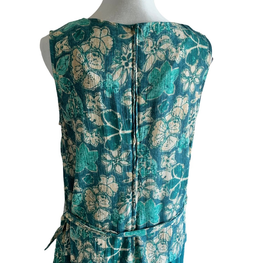 Vintage Kathie Lee Collection Women’s Green & Floral Dress - Picture 5 of 12